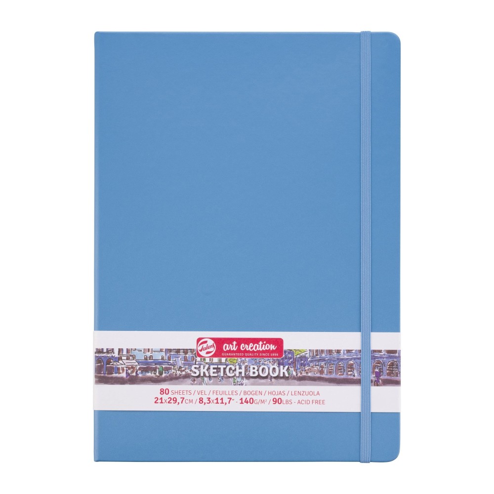 Sketch Book 21 x 30 cm - Talens Art Creation - Lake Blue, 140g, 80 sheets