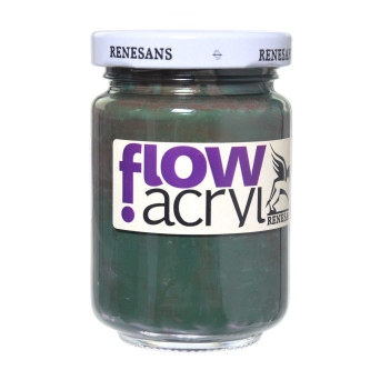 Acrylic paint Flow - Renesans - 22, sap green, 125 ml
