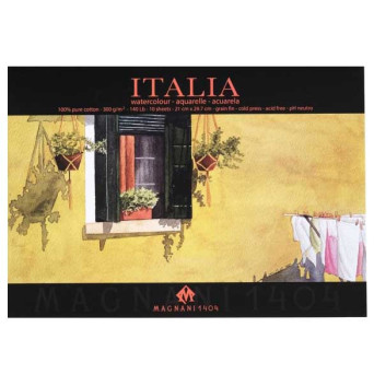 Watercolor cotton paper Italy A4 - Mangani 1404 - 300 g, 10 sheets