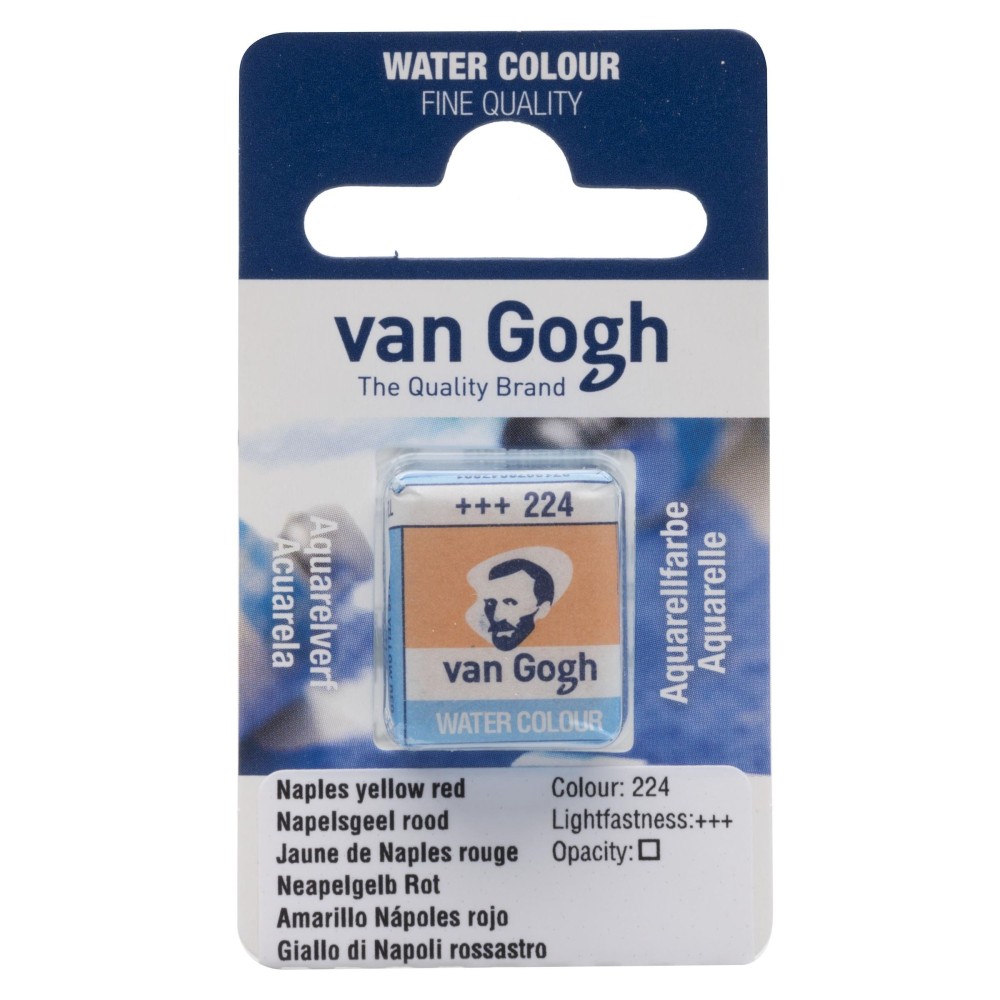 Farba akwarelowa w kostce - Van Gogh - Naples Yellow Red
