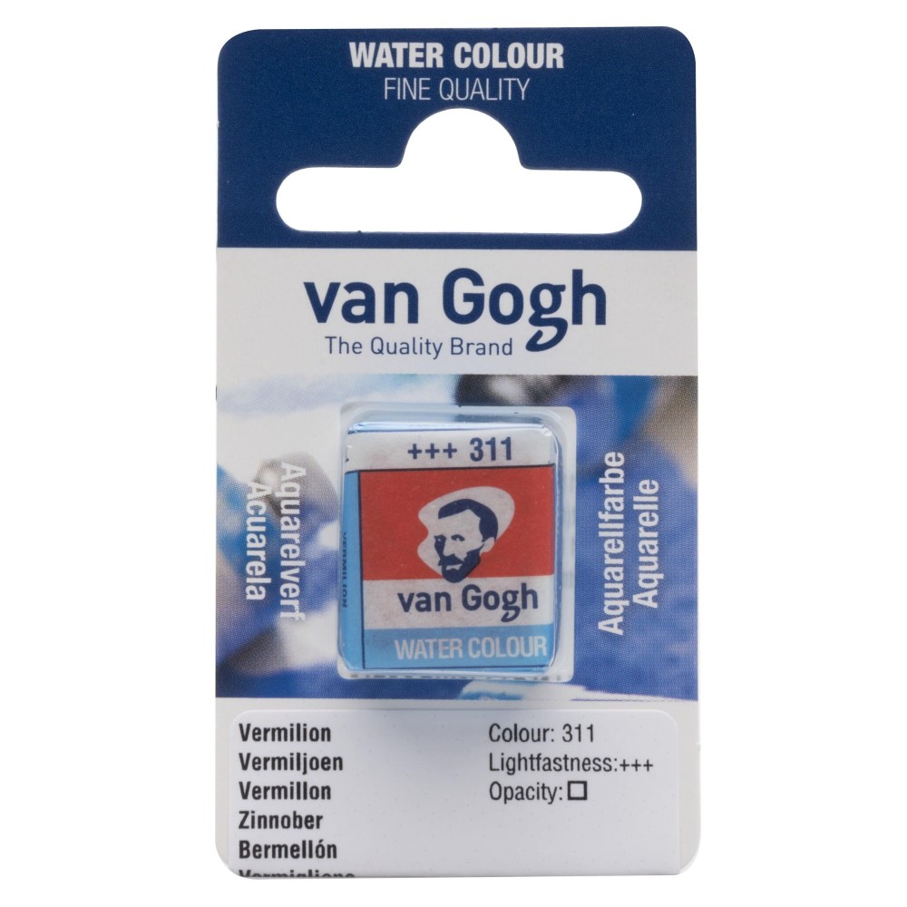 Farba akwarelowa w kostce - Van Gogh - Vermilion