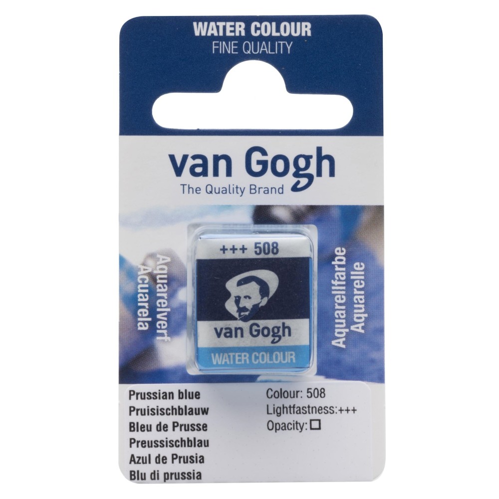 Farba akwarelowa w kostce - Van Gogh - 508 Prussian Blue