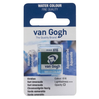 Watercolor pan paint - Van Gogh - 616 Viridian