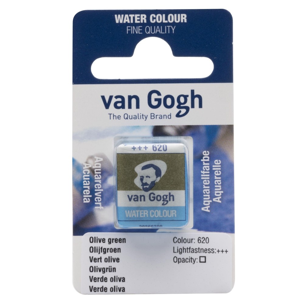 Watercolor pan paint - Van Gogh - 620 Olive Green