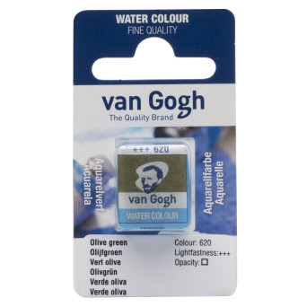 Farba akwarelowa w kostce - Van Gogh - 620 Olive Green