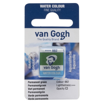 Watercolor pan paint - Van Gogh - 664 Permanent Green