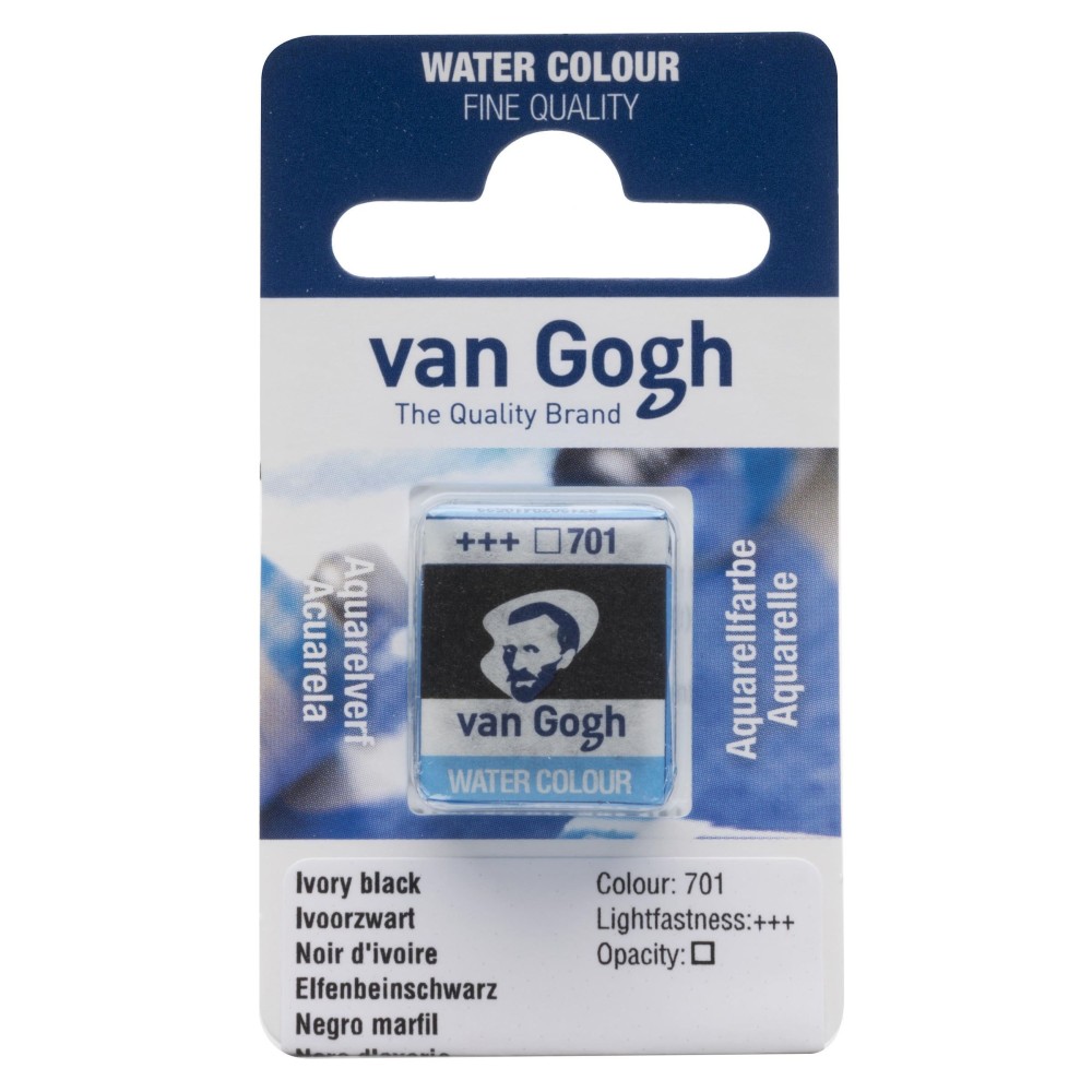 Farba akwarelowa w kostce - Van Gogh - 708 Payne's Grey