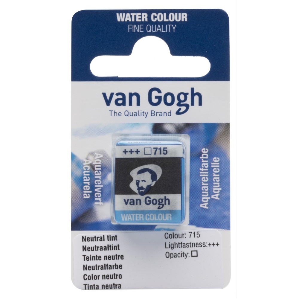 Farba akwarelowa w kostce - Van Gogh - 715 Neutral Tint