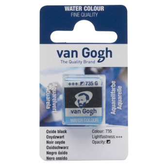 Farba akwarelowa w kostce - Van Gogh - 735 Oxide Black