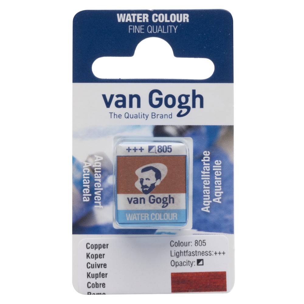 Farba akwarelowa w kostce - Van Gogh - 805 Copper