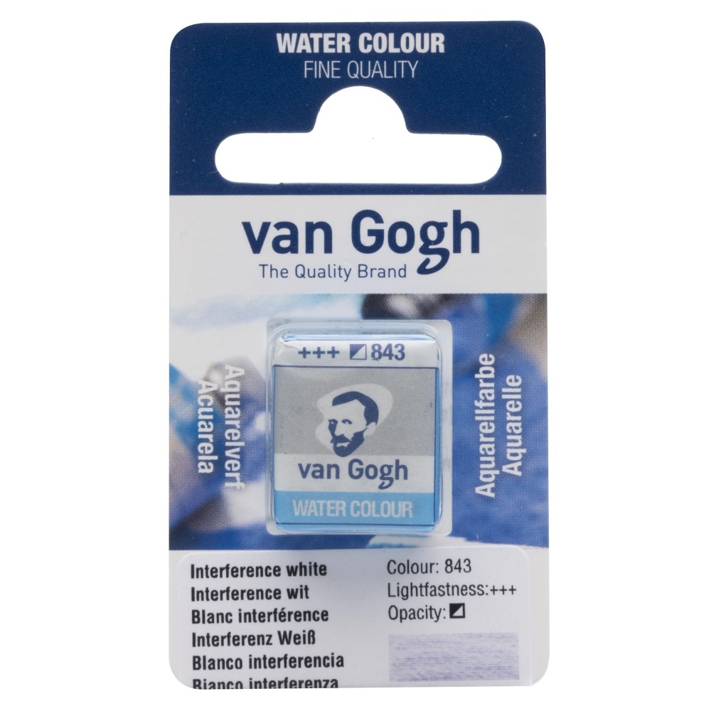 Farba akwarelowa w kostce - Van Gogh - 843 Interference White