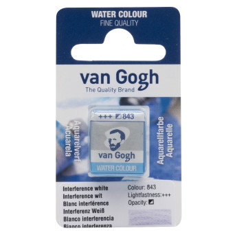 Farba akwarelowa w kostce - Van Gogh - 843 Interference White