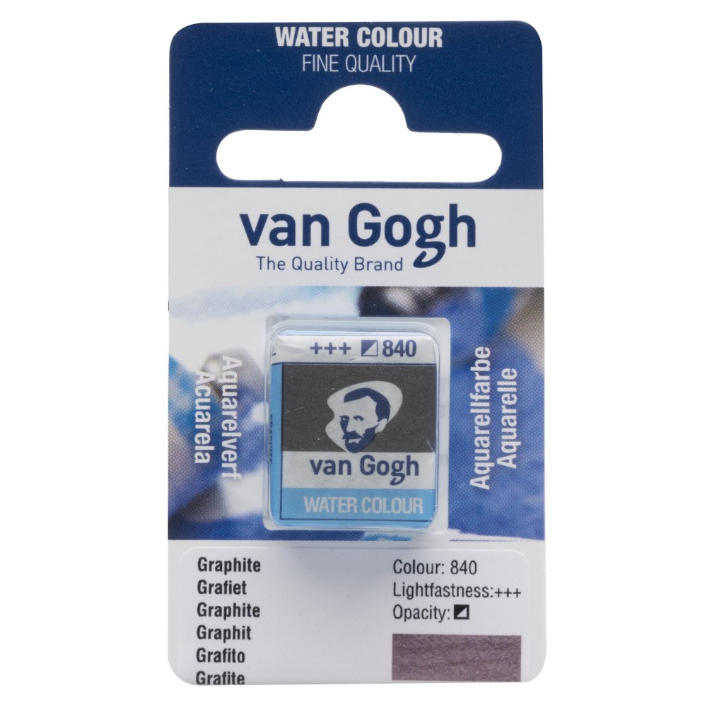 Watercolor pan paint - Van Gogh - 840 Graphite