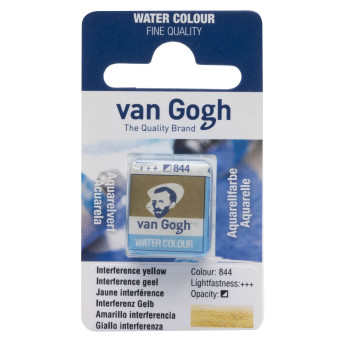 Farba akwarelowa w kostce - Van Gogh - 844 Interference Yellow