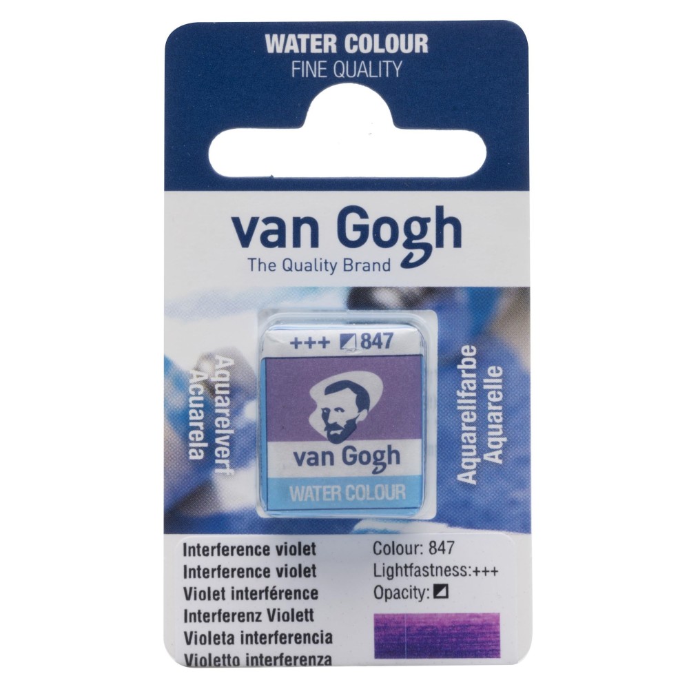 Watercolor pan paint - Van Gogh - 847 Interference Violet