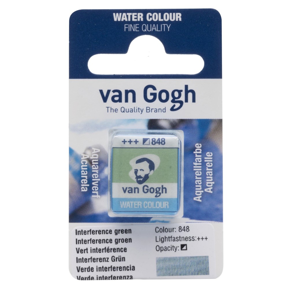 Watercolor pan paint - Van Gogh - 848 Interference Green
