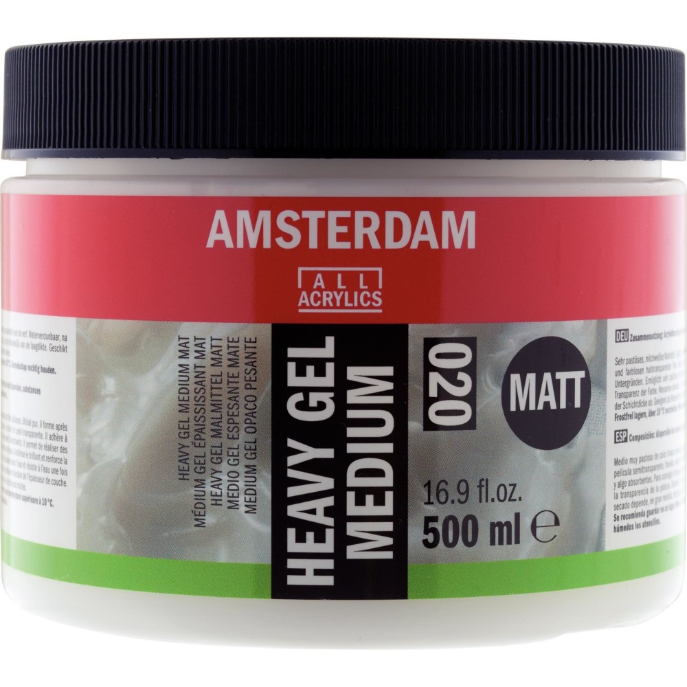 Medium do akryli w żelu - Amsterdam - matowe, gęste, 500 ml