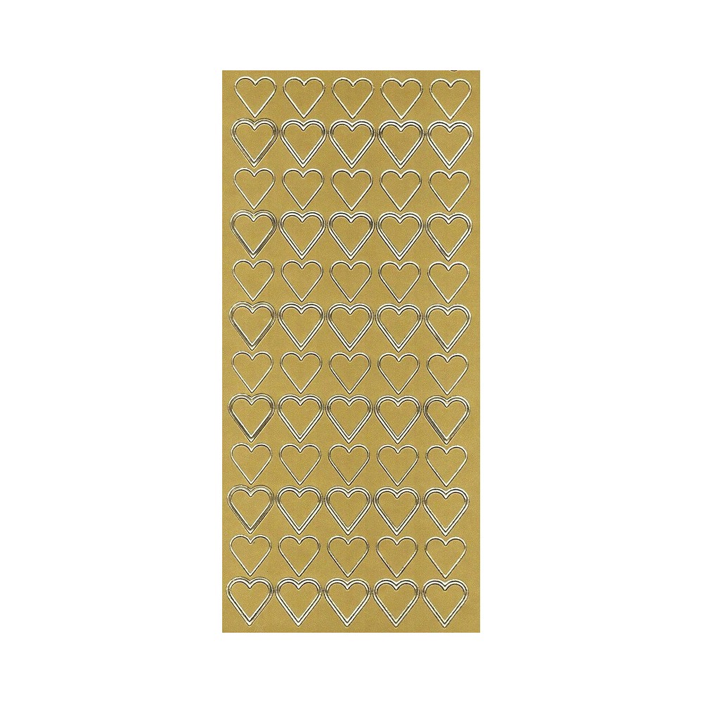 Stickers - Hearts 81 Gold