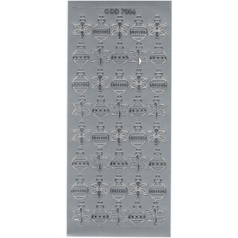 Stickers - Christmas Boubles 7086 Silver