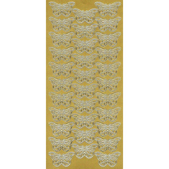 Stickers - Butterfly 28 Gold