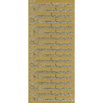 Stickers - Zawiadomienie 414 Gold