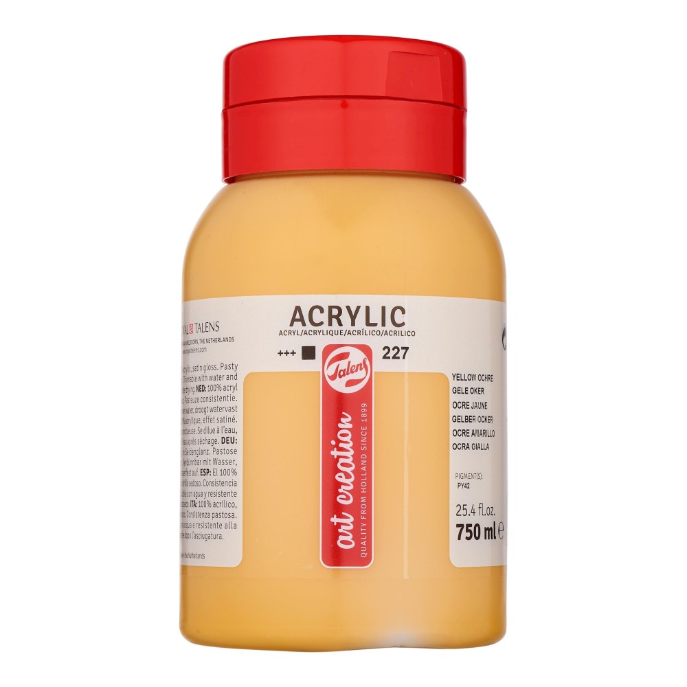 Farba akrylowa - Talens Art Creation - Yellow Ochre, 750 ml