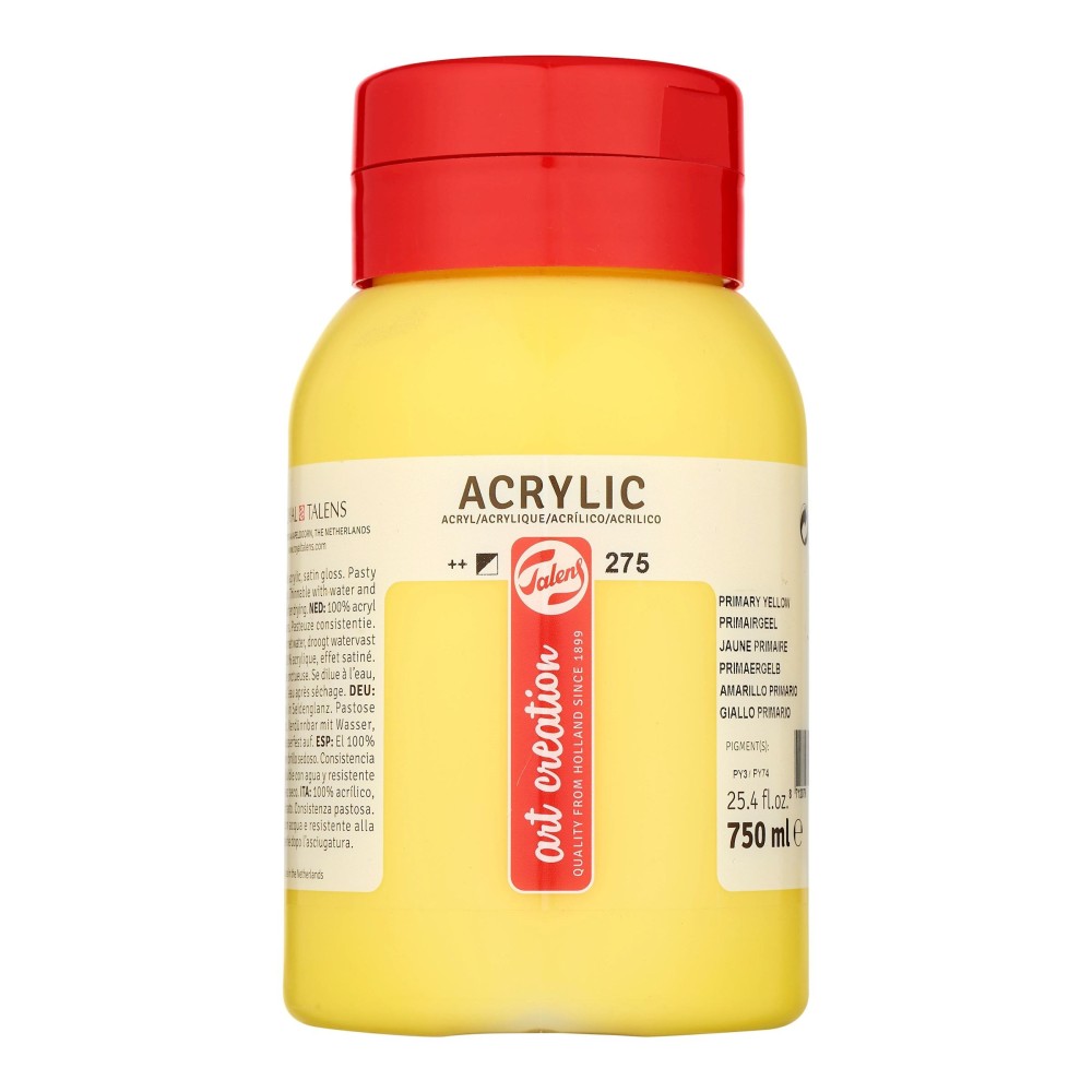 Farba akrylowa - Talens Art Creation - Primary Yellow, 750 ml
