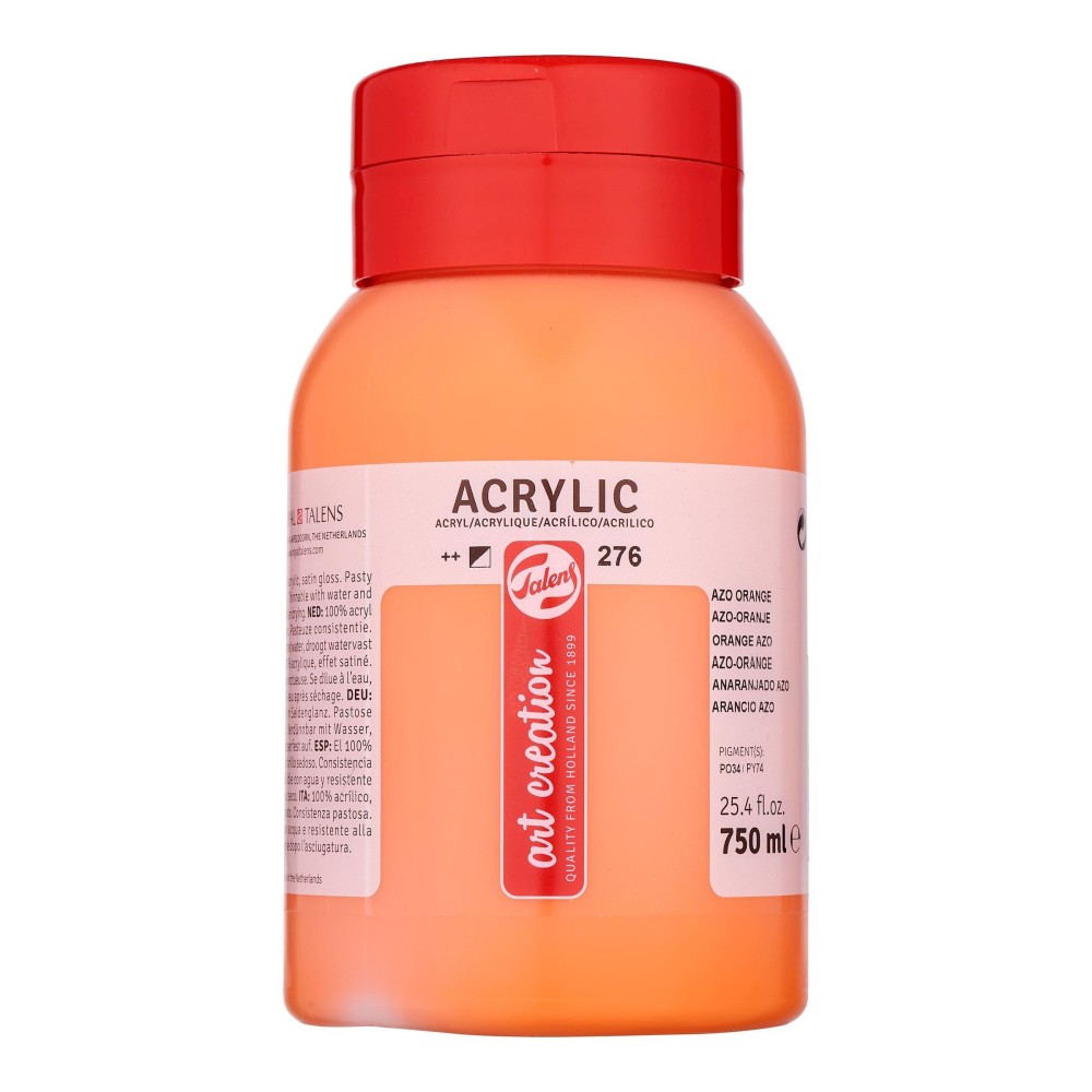 Farba akrylowa - Talens Art Creation - Azo Orange, 750 ml