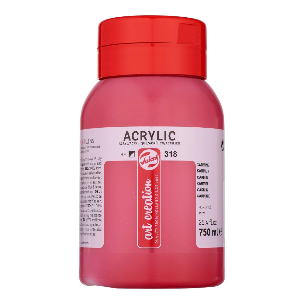 Farba akrylowa - Talens Art Creation - Carmine, 750 ml