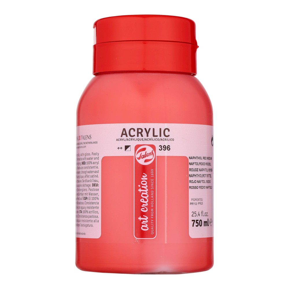 Farba akrylowa - Talens Art Creation - Naphthol Red Medium, 750 ml