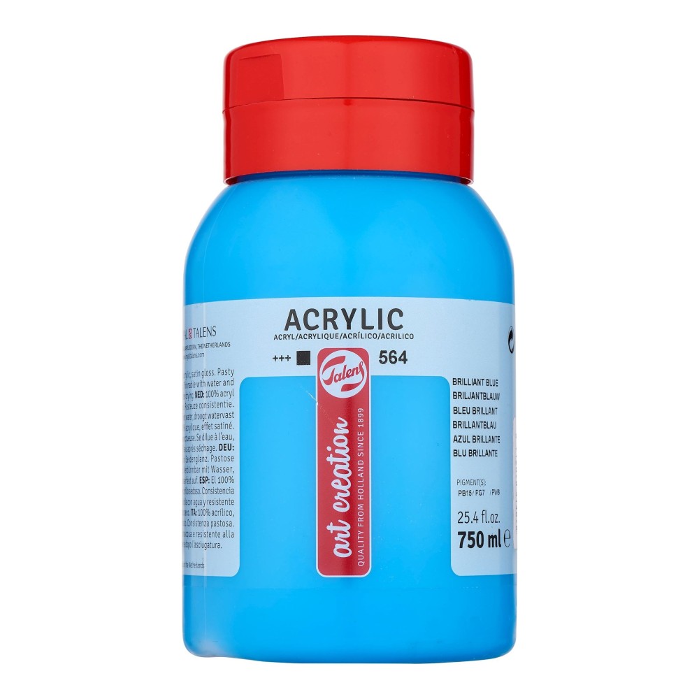 Acrylic paint - Talens Art Creation - Brilliant Blue, 750 ml