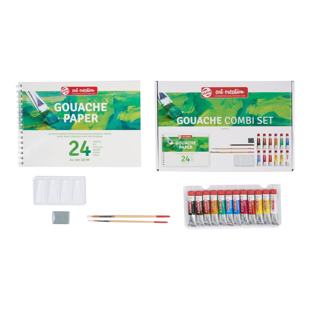 Combi set of gouache paints - Talens Art Creation - 12 colors x 12 ml