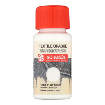 Textile Opaque paint - Talens Art Creation - Pure White, 50 ml