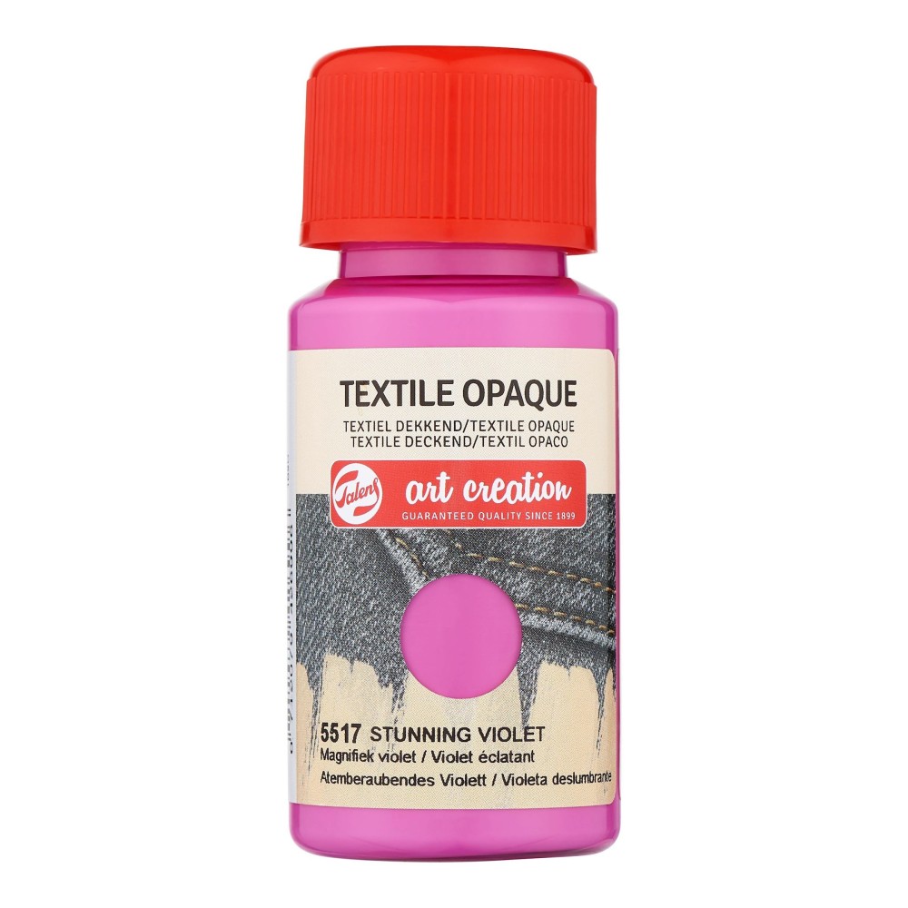 Farba do tkanin ciemnych Textile Opaque - Talens Art Creation - Stunning Violet, 50 ml