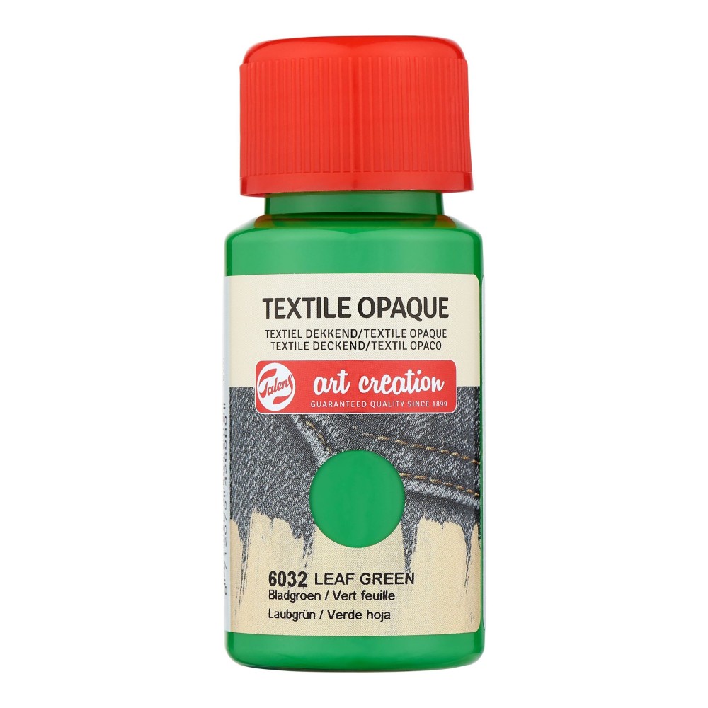 Farba do tkanin ciemnych Textile Opaque - Talens Art Creation - Leaf Green, 50 ml