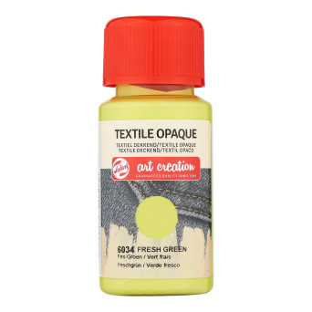 Farba do tkanin ciemnych Textile Opaque - Talens Art Creation - Fresh Green, 50 ml