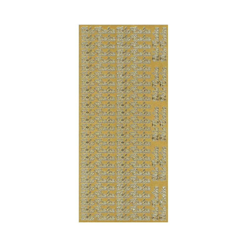 Stickers - Dla Ciebie 2837 Gold