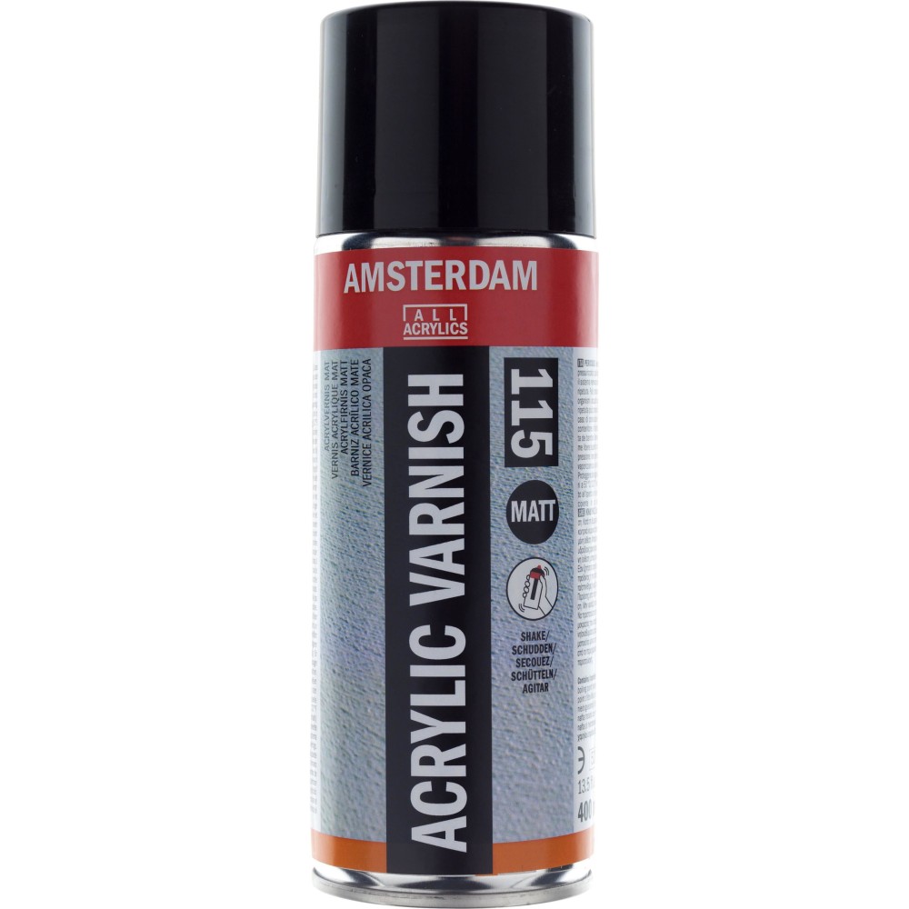Lakier akrylowy, werniks końcowy w sprayu - Amsterdam - matowy, 400 ml