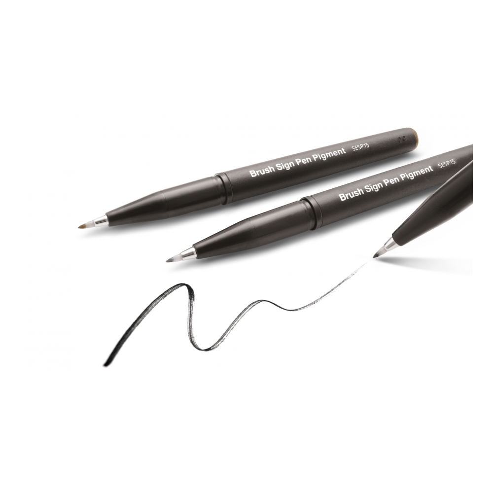 Zestaw do liternictwa Brush Sign - Pentel - Niezmywalne opowieści, 3 szt.
