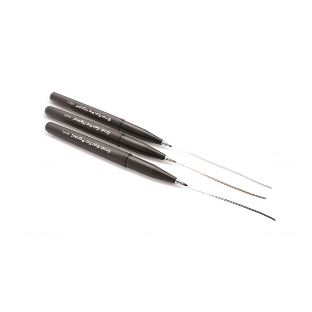 Set of lettering Brush Sign Pen - Pentel - 3 pcs.