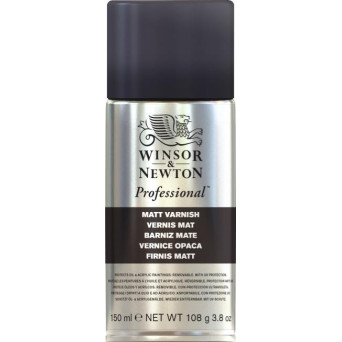 Werniks w sprayu Professional - Winsor & Newton - matowy, 150 ml