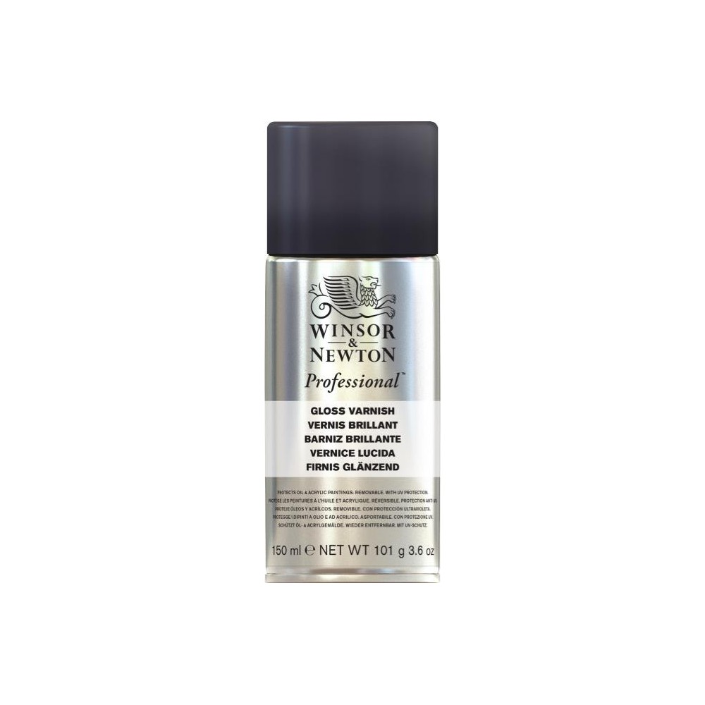 Werniks w sprayu Professional - Winsor & Newton - błyszczący, 150 ml