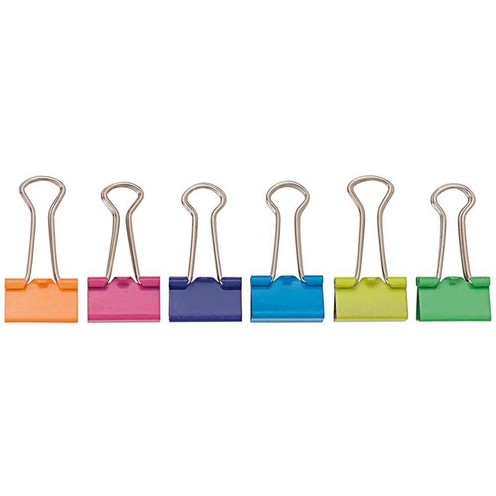 Office binder clips - Rico Design - multicolor, 19 mm, 12 pcs.