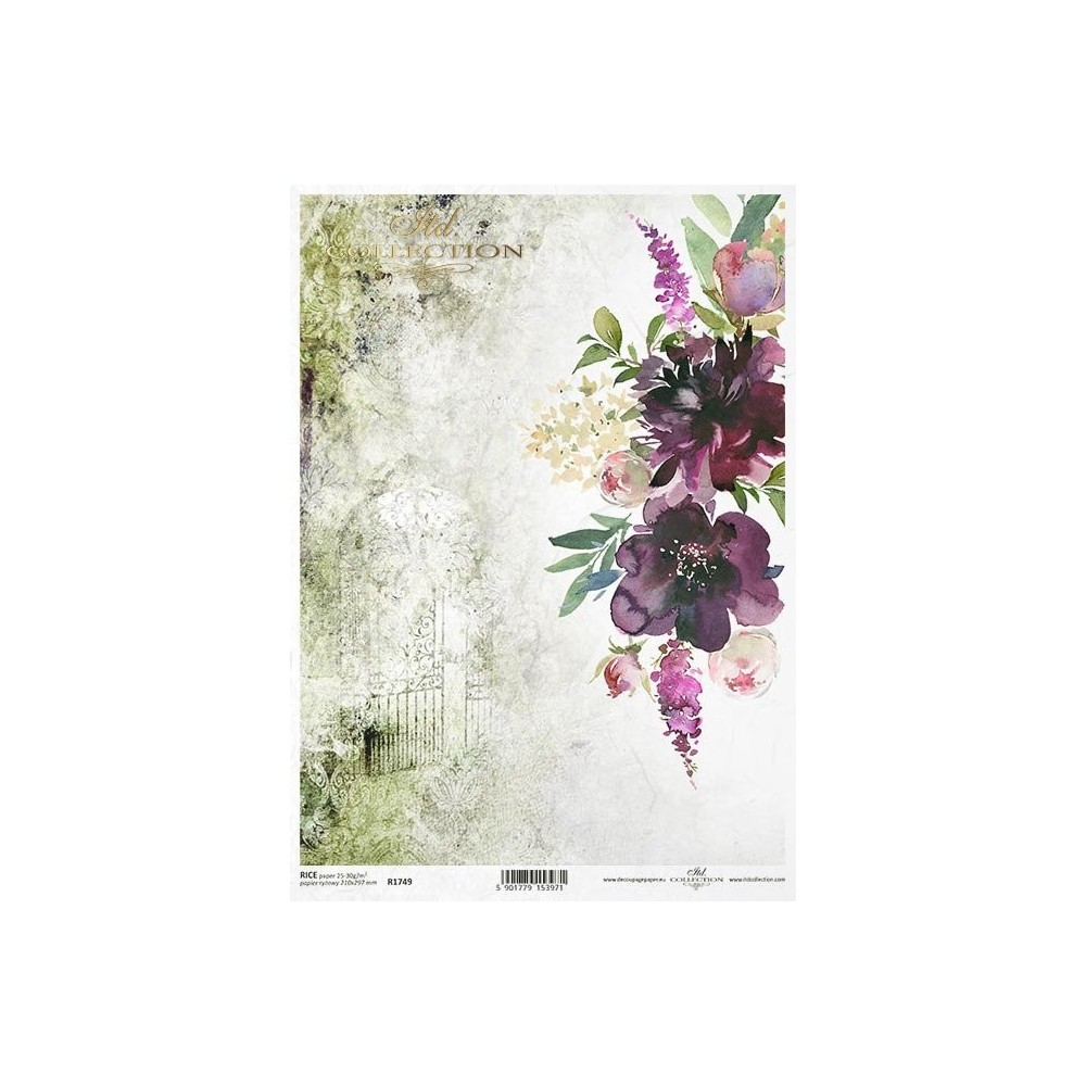 Decoupage paper A4 - ITD Collection - rice, R1749