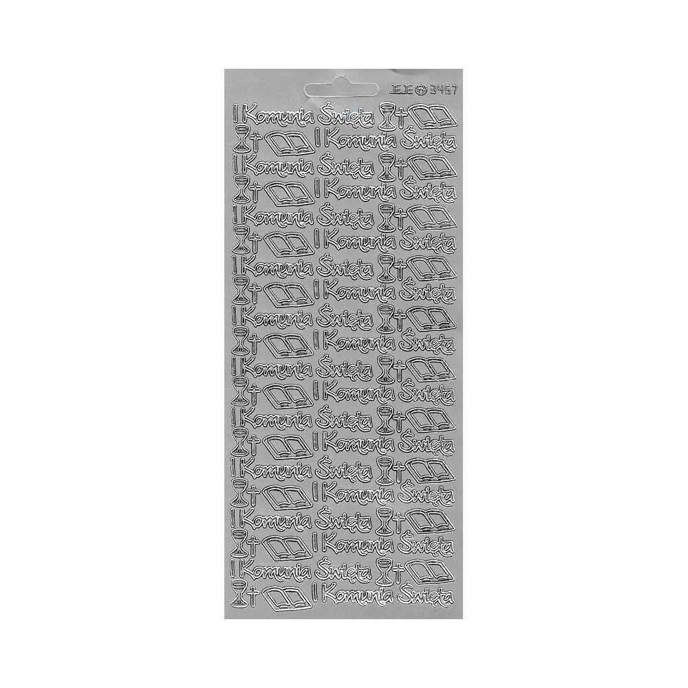 Stickers - I Komunia Święta 3457 Silver