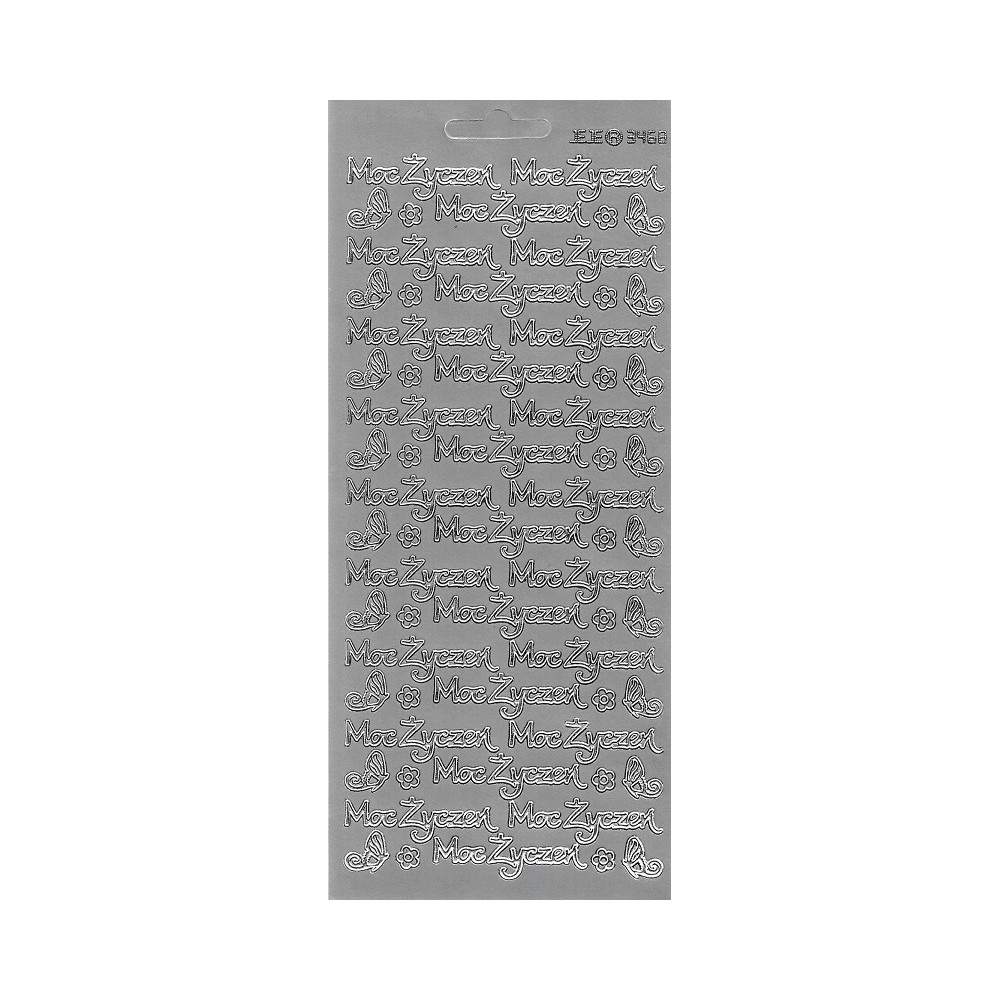 Stickers - Moc Życzeń 3468 Silver