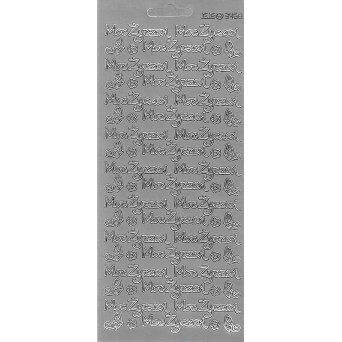 Stickers - Moc Życzeń 3468 Silver