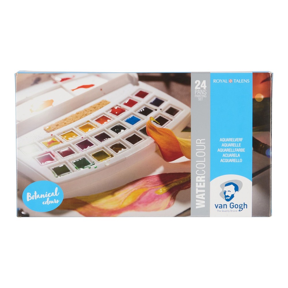 Watercolor paints pocket box - Van Gogh - Botanical Selection, 24 colors