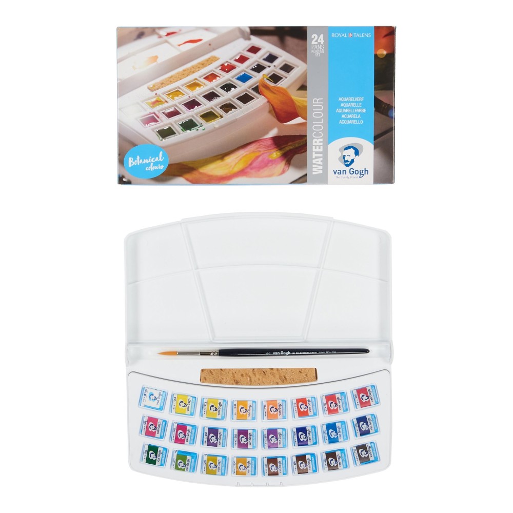 Watercolor paints pocket box - Van Gogh - Botanical Selection, 24 colors