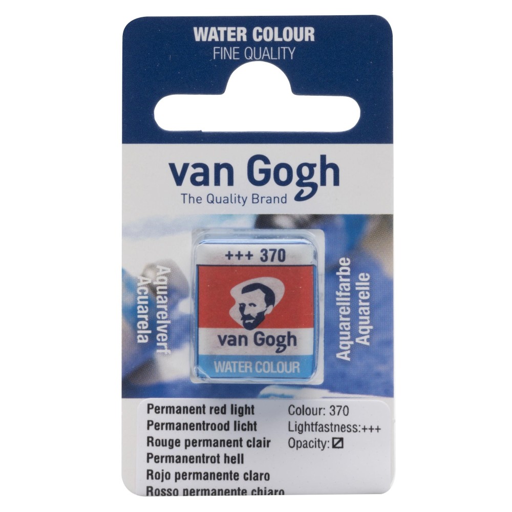 Farba akwarelowa w kostce - Van Gogh - 370 Permanent Red Light